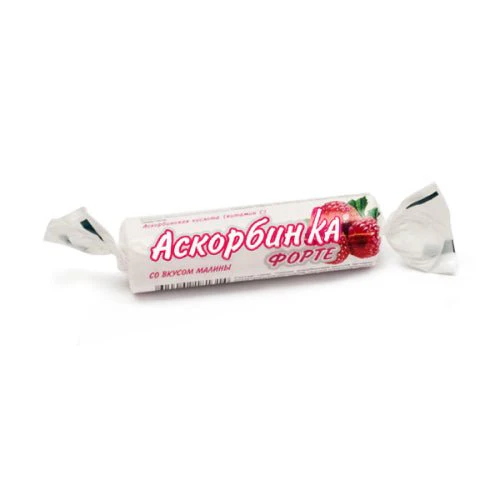 Ascorbinka Forte (Vitamin C) Raspberry 10 tabs