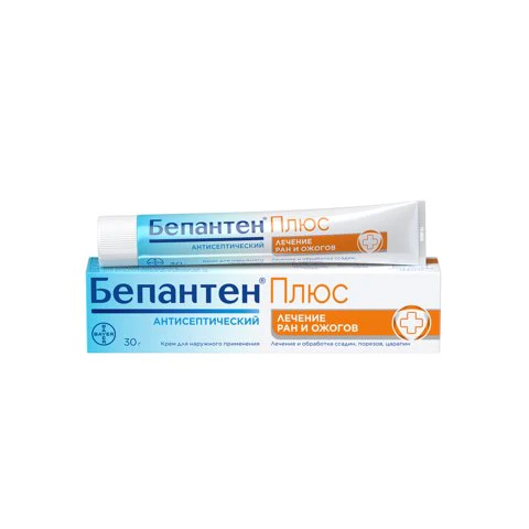 Bepanten Plus Antiseptic Cream Treatment of wounds and burns 30 g