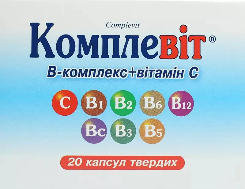 Complevit B-complex + vitamin C 20 caps