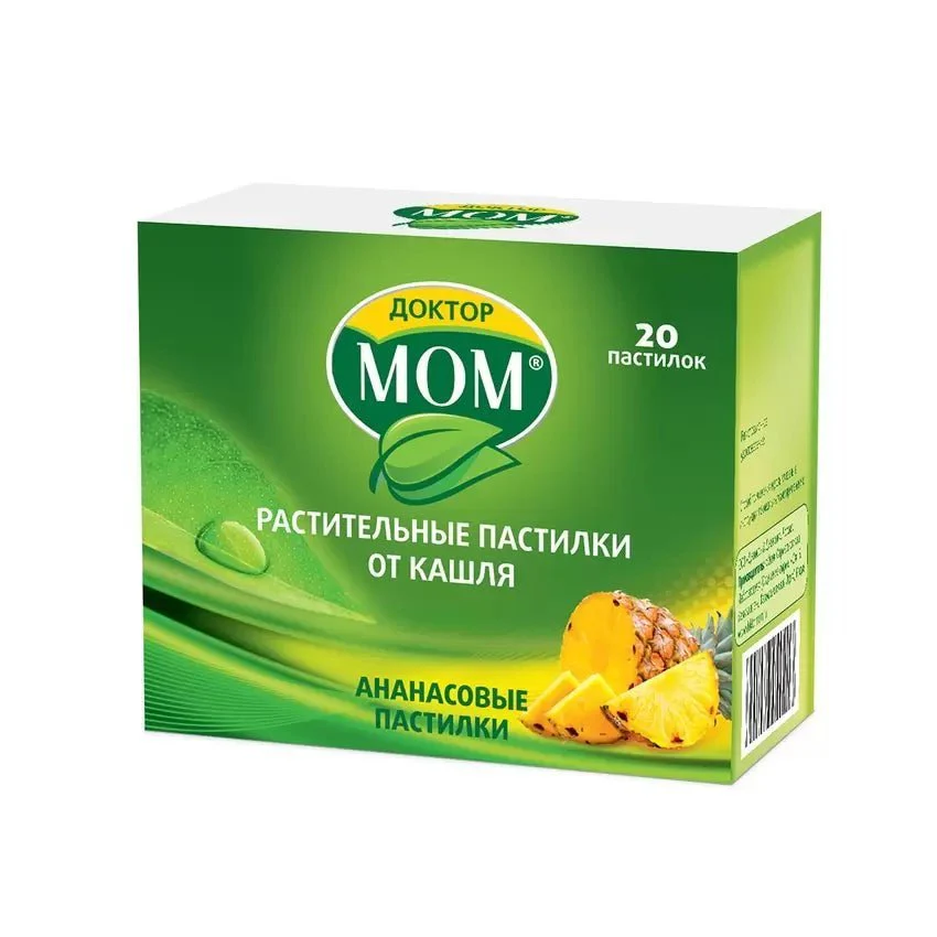 Doctor Mom cough pastilles Pineapple 20 lozenges
