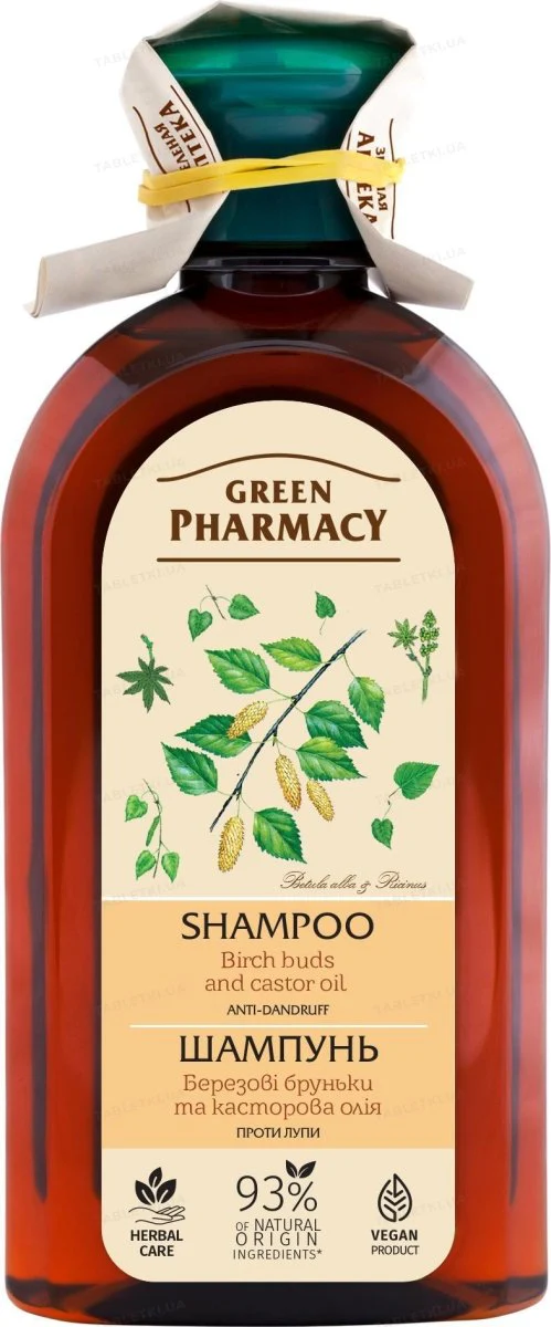 Green Pharmacy Birch buds and castor oil anti-dandruff shampoo 350 ml