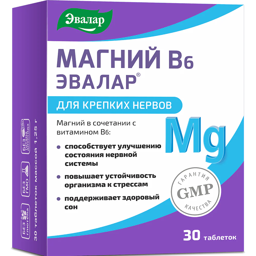 Magnesium B₆ Evalar 30 tabs