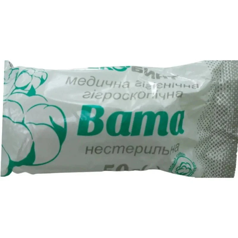 Non-sterile cotton wool 50 g