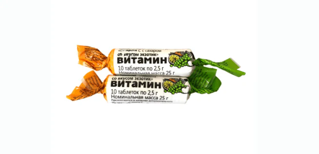 Ascorbinka (Vitamin C) Exotic 10 tabs