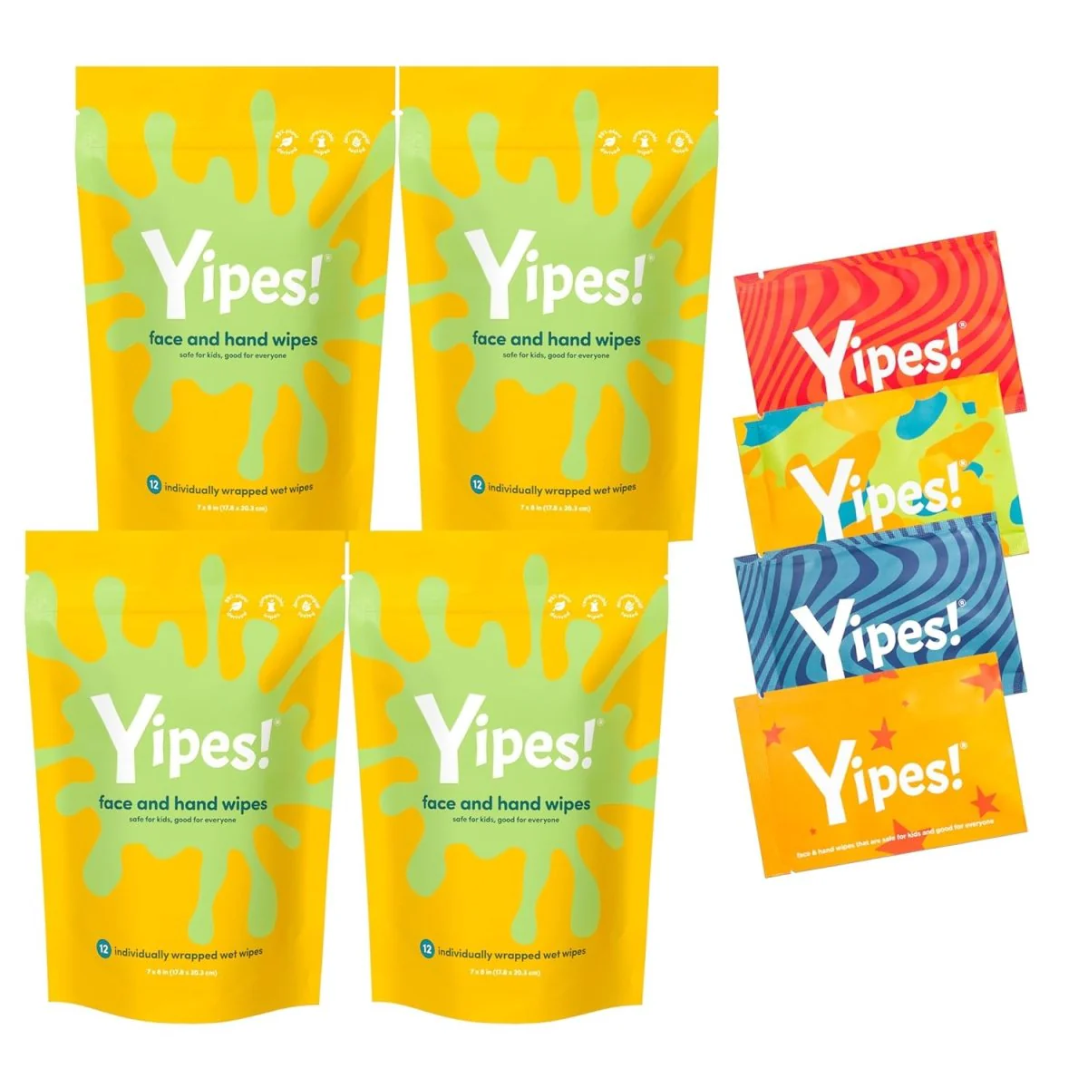 Yipes! Kids Face and Hand Wipe - Image 2